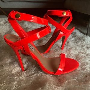 Steve Madden High Heel Sandal Riviting Neon Orange